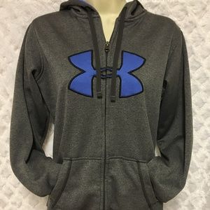 Women's S, Under Armour Big Logo Full Zip Hoodie